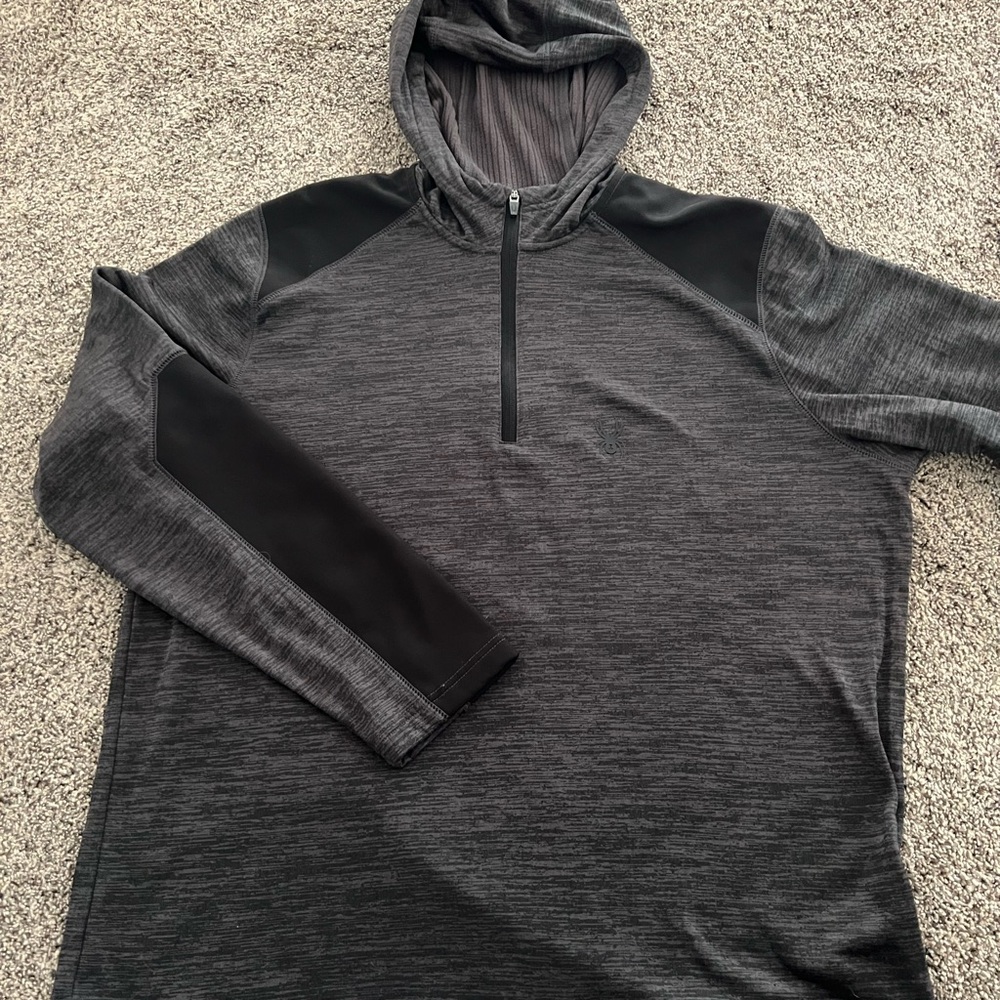 Spyder Charcoal and Black Hoodie